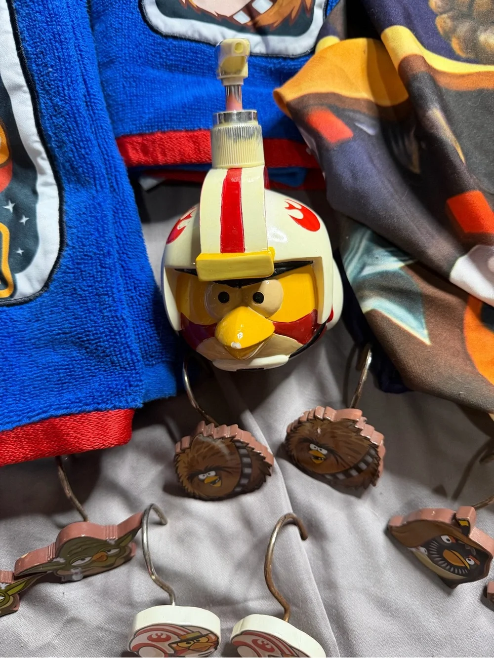 Angry Birds Star Wars Blue Plush Bath Accessories Set